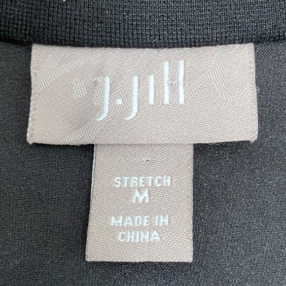 J Jill Womens Blazer Size M Notch Lapel Knit Stretch Business Career Capsule - Picture 4 of 10